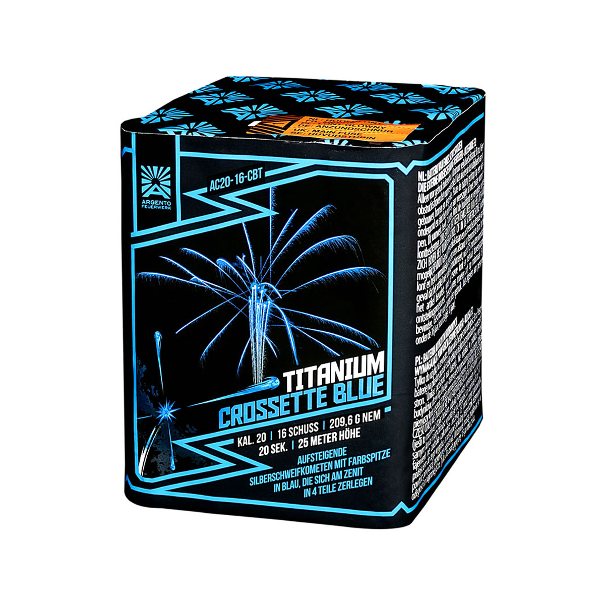 Titanium Crossette Blue